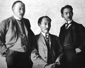 헤이그 특사 (왼쪽부터 이준·이상설·이위종, 1907)